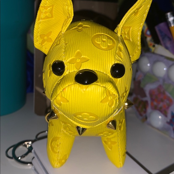 purse charm Accessories - Monogram Frenchie dog purse/bag charm keychain